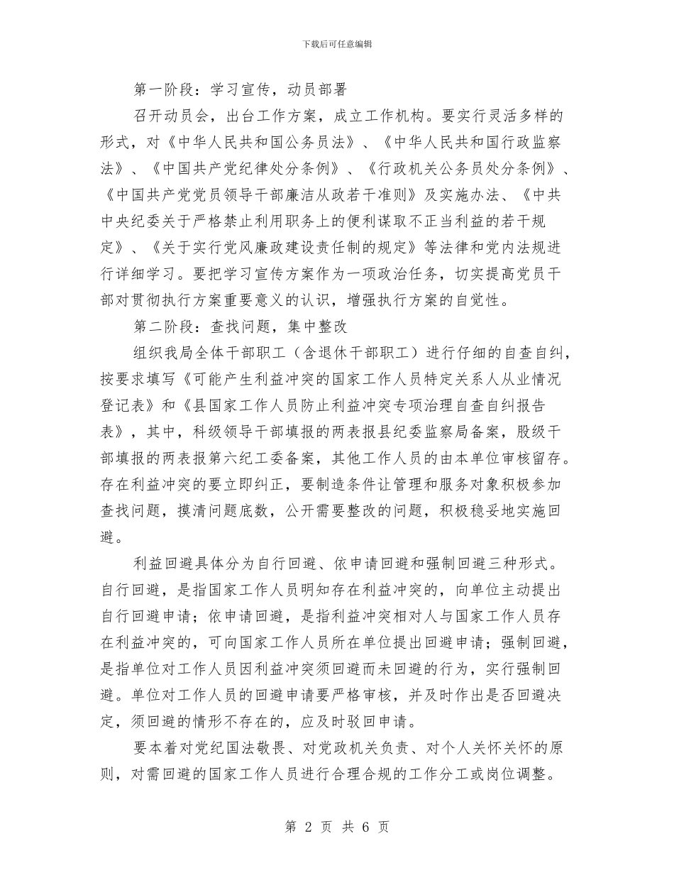 防止利益冲突工作实施方案与防止护坡坍塌的管理方案及应急预案汇编_第2页