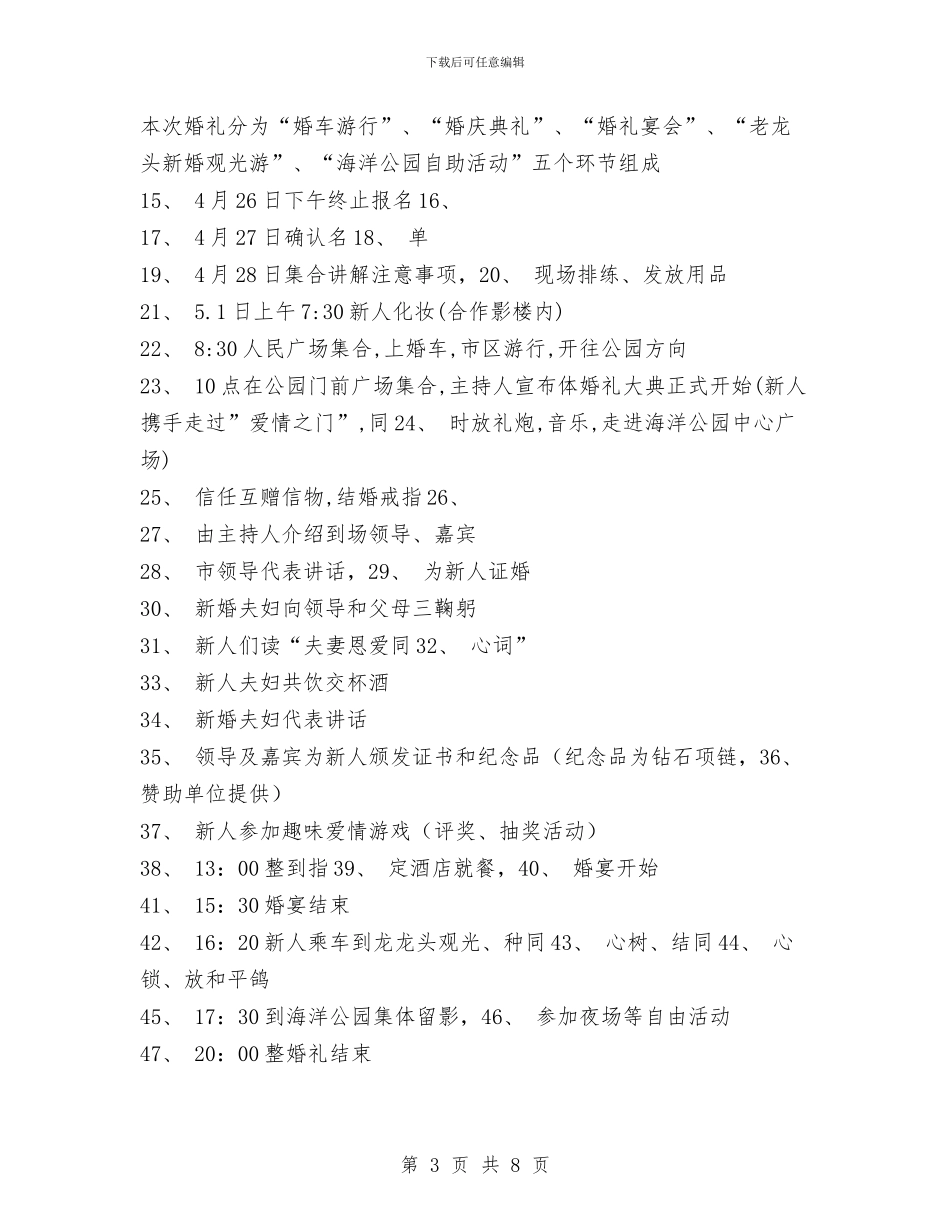 集体婚礼活动策划方案与集体林权制度改革工作总结和林改工作总结汇编_第3页