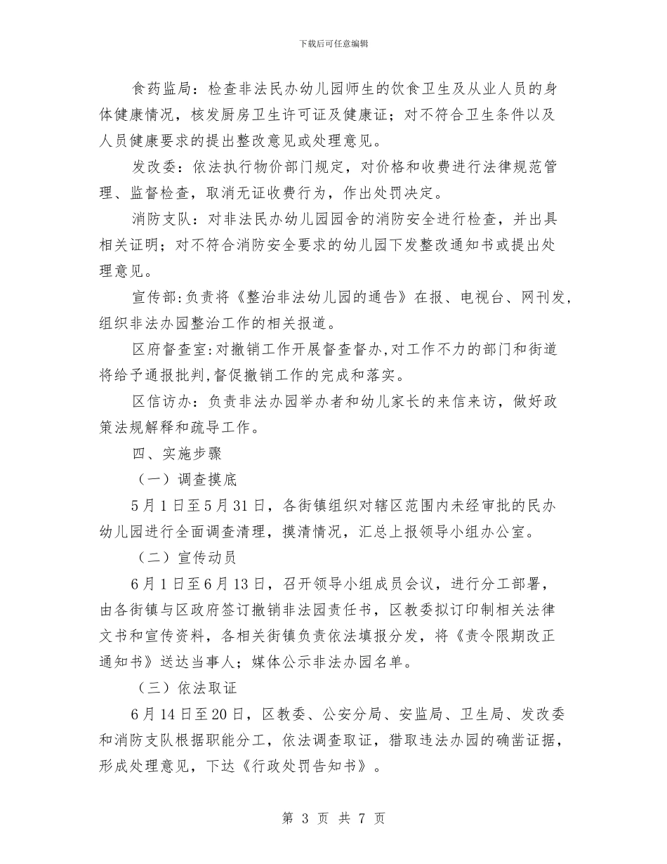 非法幼儿园撤销整改措施与领导儿童节演讲稿范文汇编_第3页