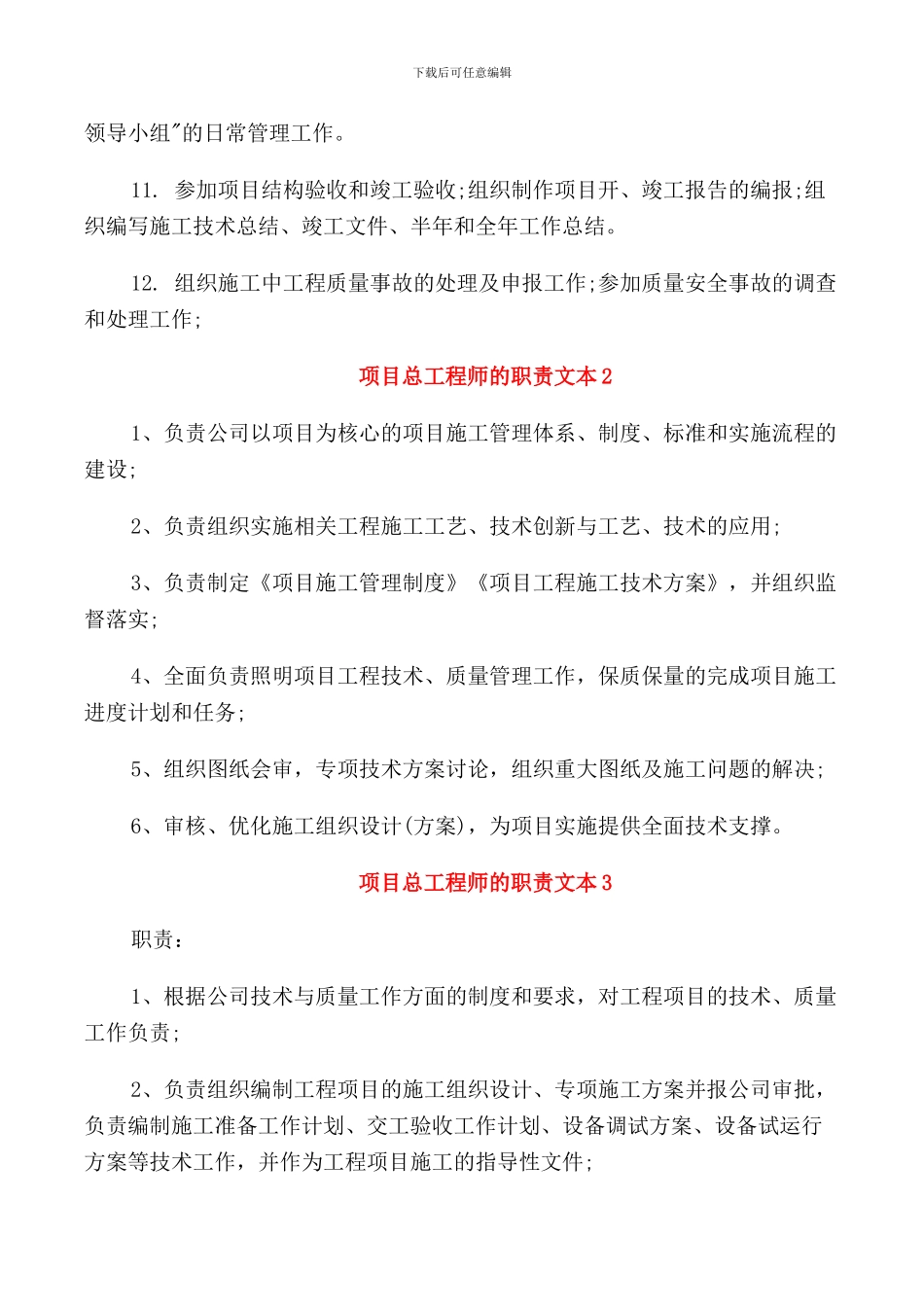 项目总工程师的职责文本_第2页