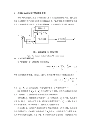 模糊PID控制原理与设计步骤