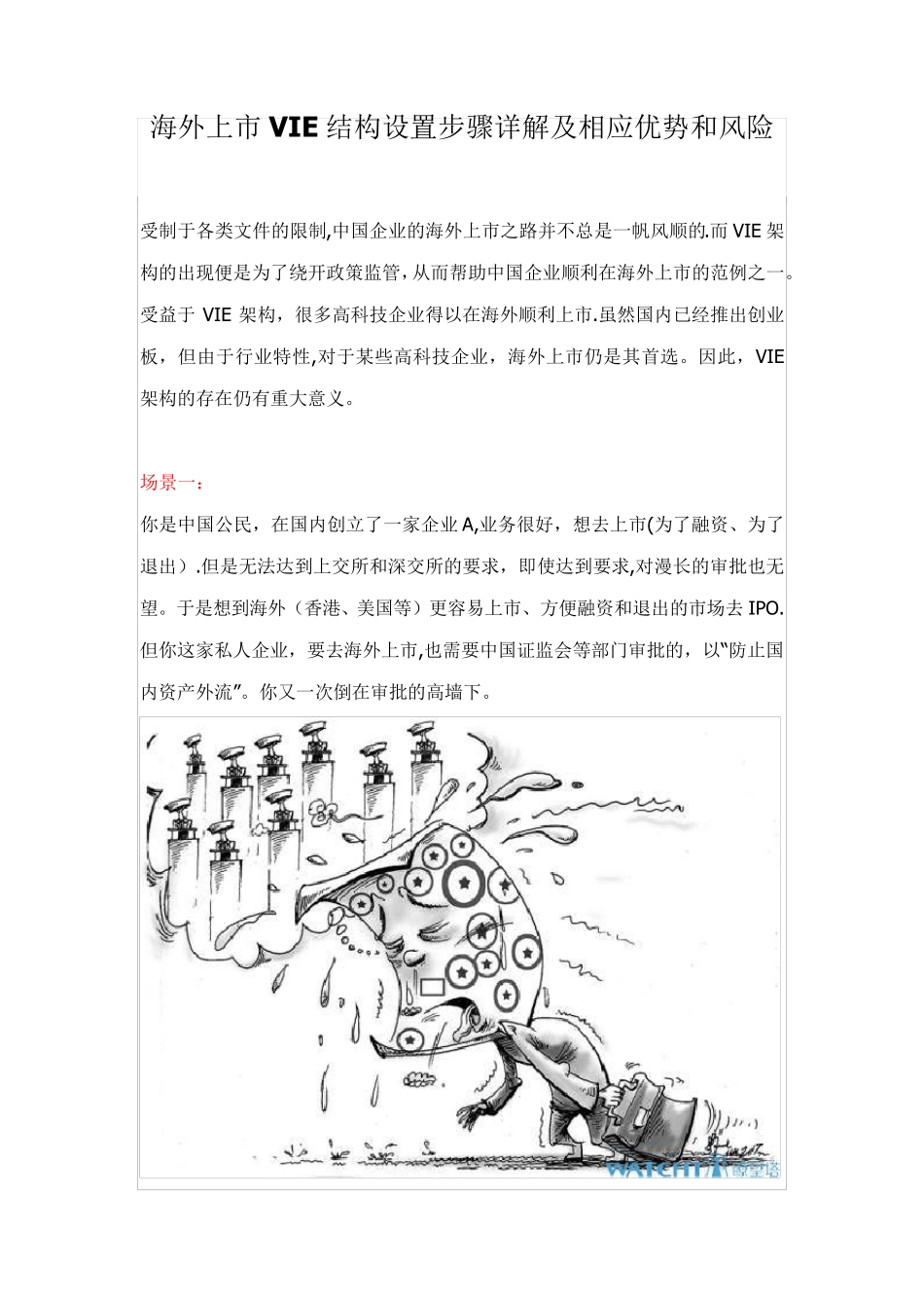 海外上市VIE结构设置步骤详解及相应优势和风险_第1页