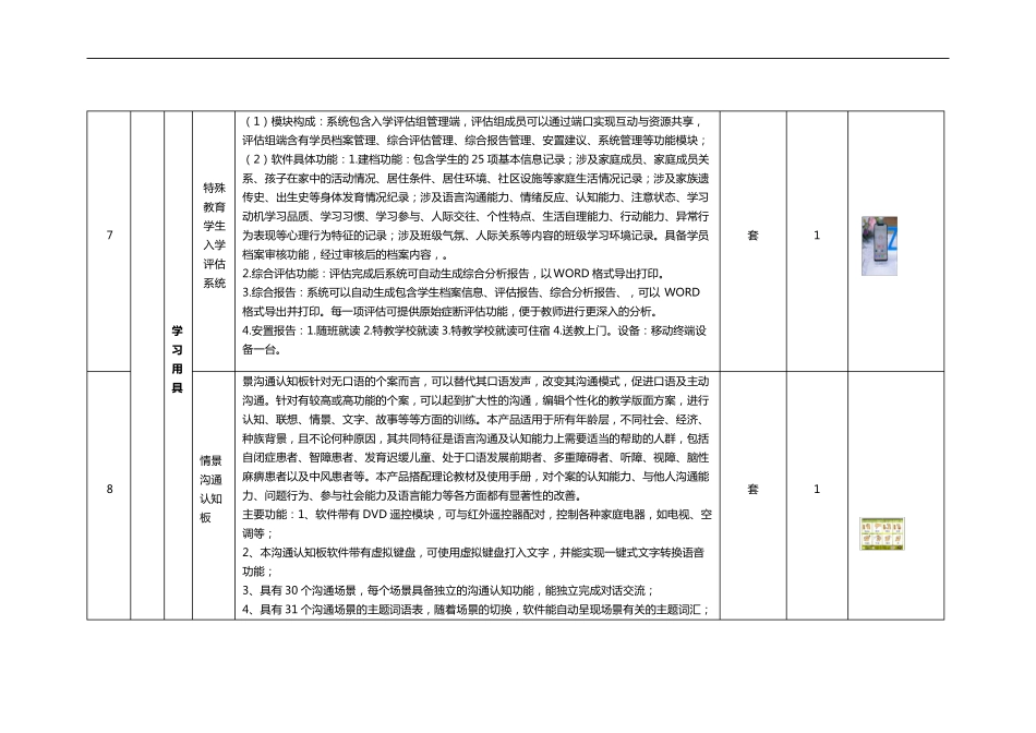 特殊教育提高资源教室配置清单_第2页