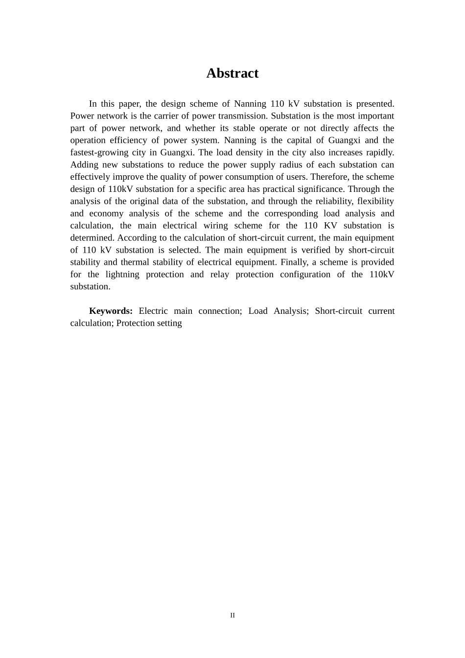 110kV南宁某变电站方案设计_第2页