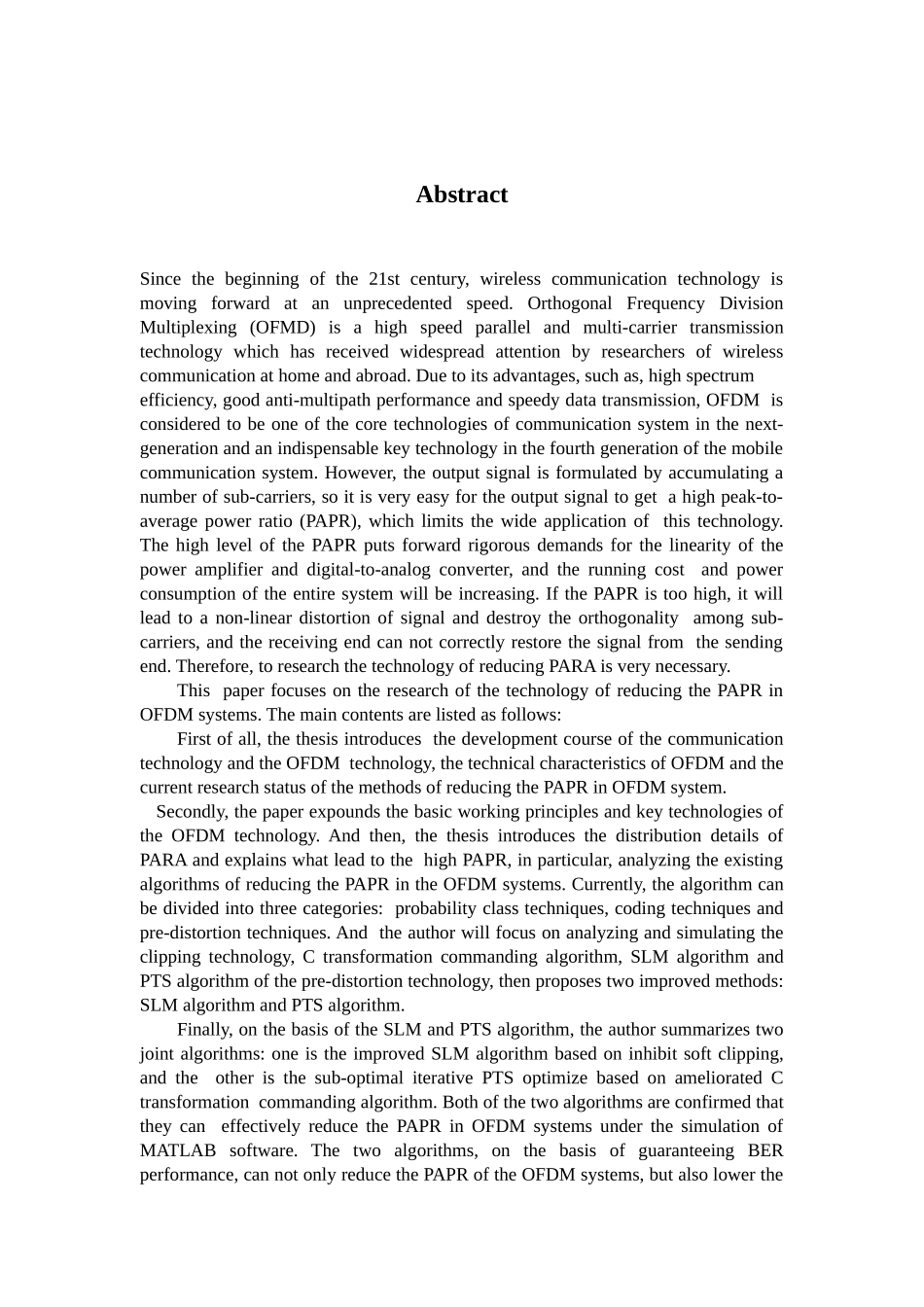 OFDM系统峰均比抑制技术的分析与仿真_第2页