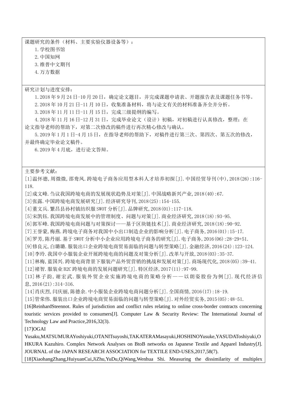 安徽服装业跨境电商开展策略开题报告_第3页