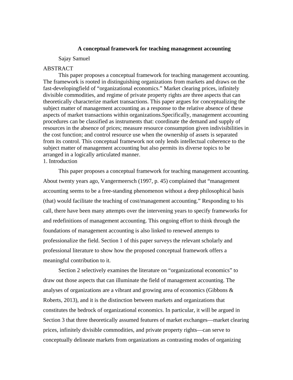 财务人员如何顺应财务会计向管理会计的转型—3000英文翻译_第1页