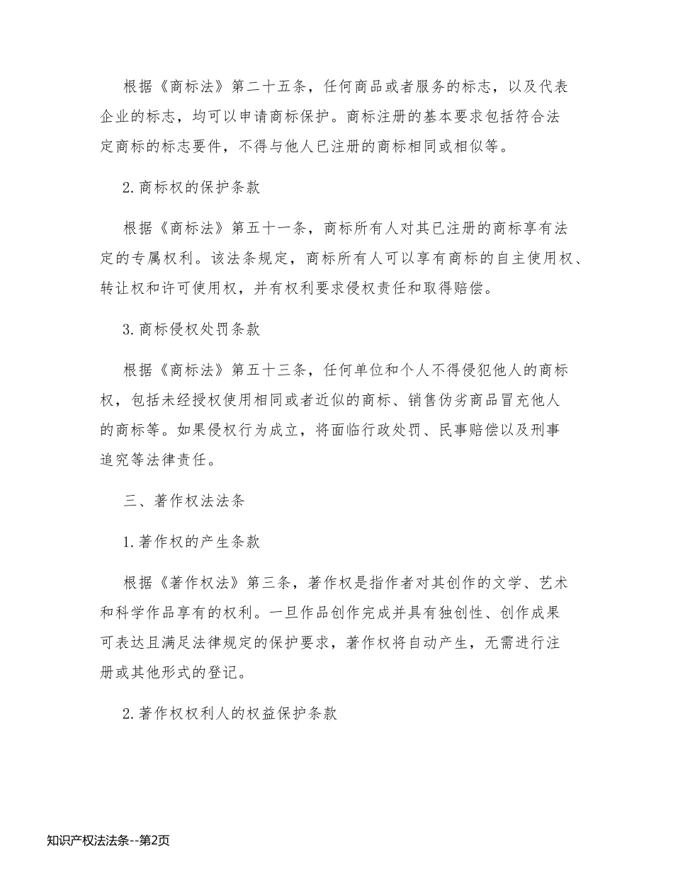 知识产权法法条_第2页