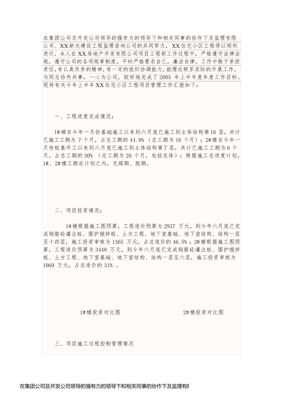 在集团公司及开发公司领导的强有力的领导下和相关同事的协作下及监理有限公司_第1页