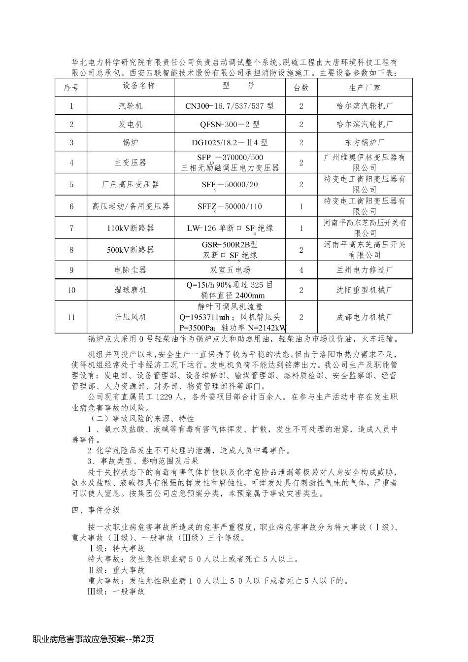 职业病危害事故应急预案_第2页