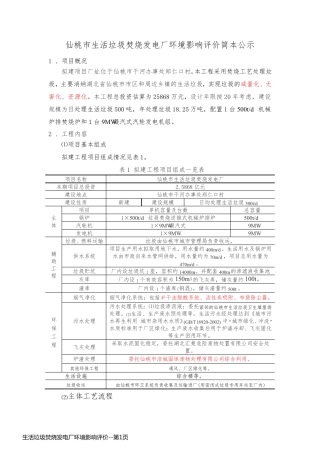 生活垃圾焚烧发电厂环境影响评价