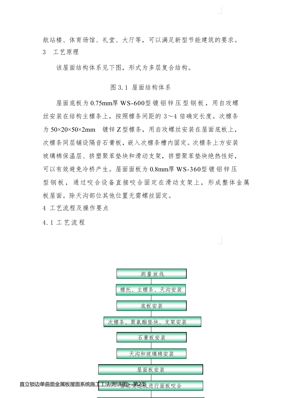 直立锁边单曲面金属板屋面系统施工工法(附详图)_第2页