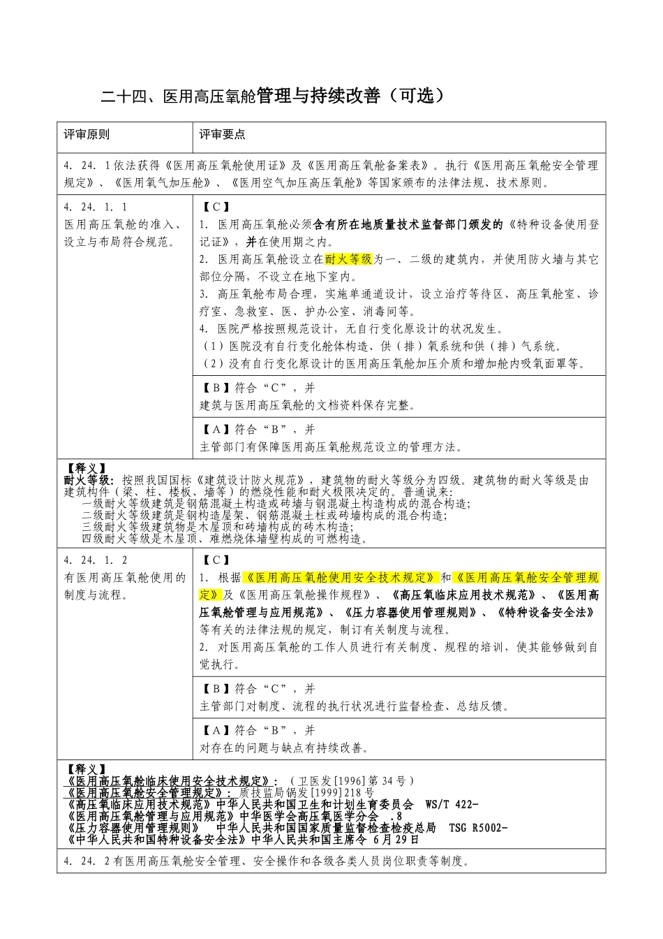 2025年医用高压氧舱管理与持续改进_第1页