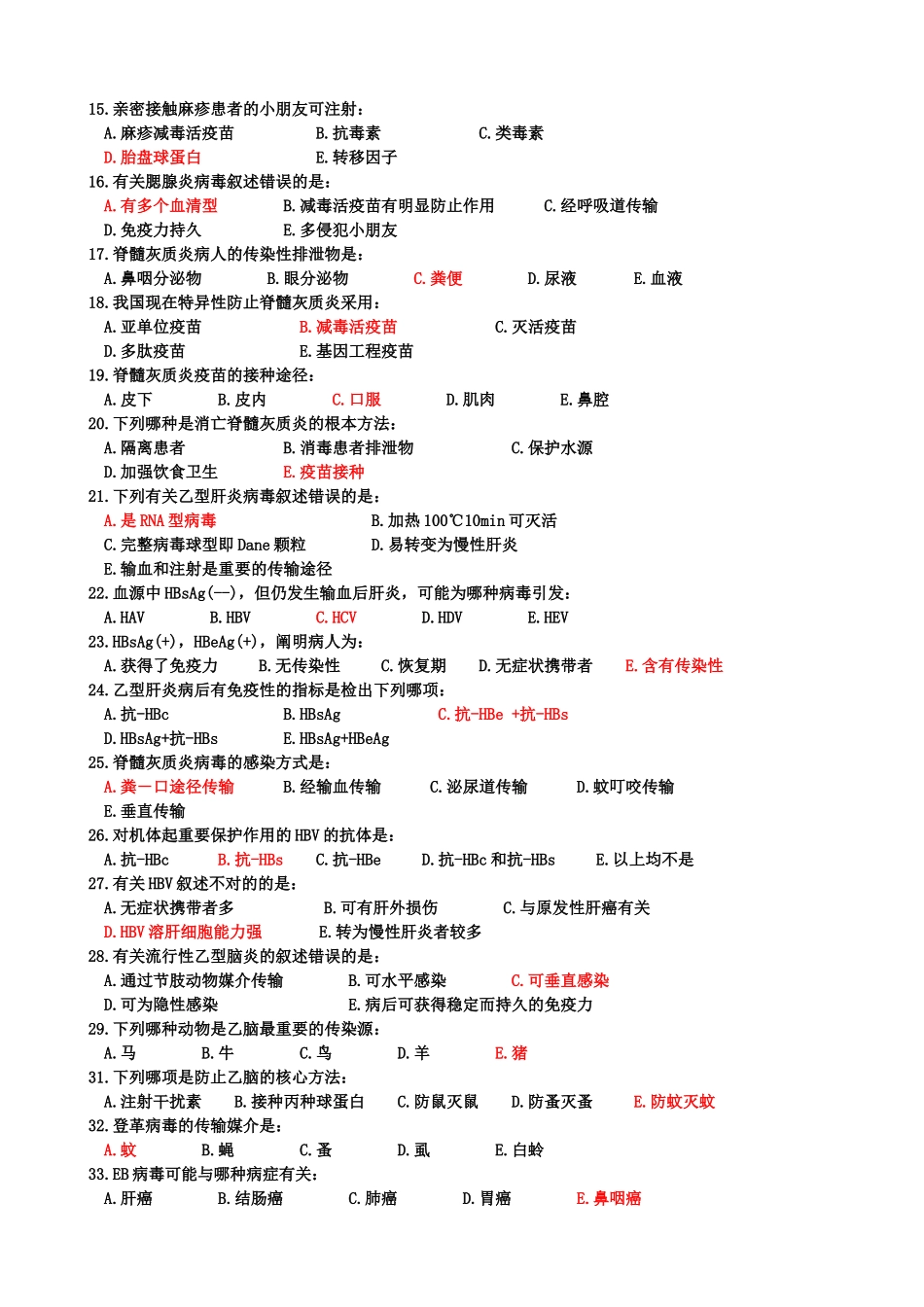 2025年病毒学各论习题有答案浅谈_第2页