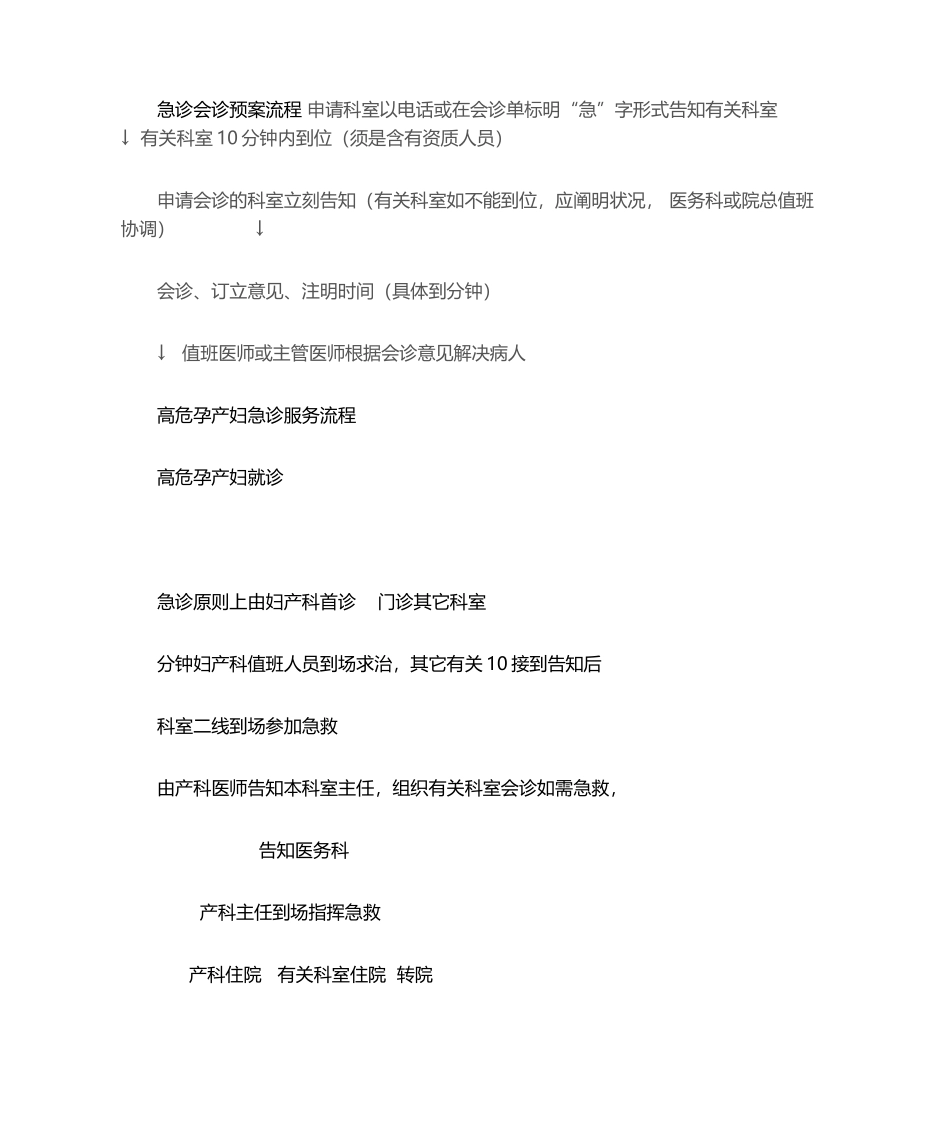 2025年产科应急预案及流程_第1页