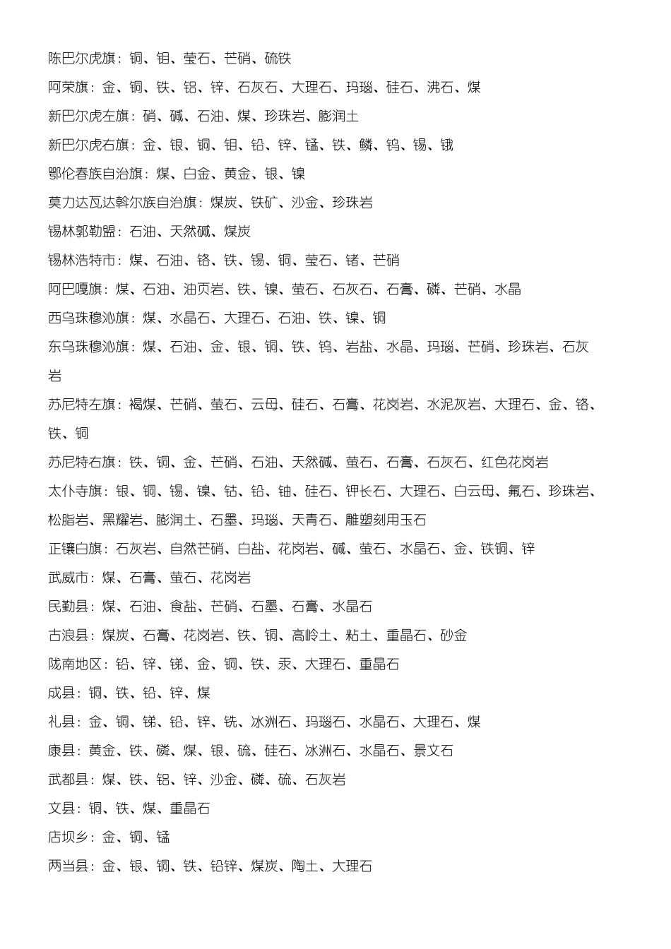 2025年中国矿山资源分布明细_第2页