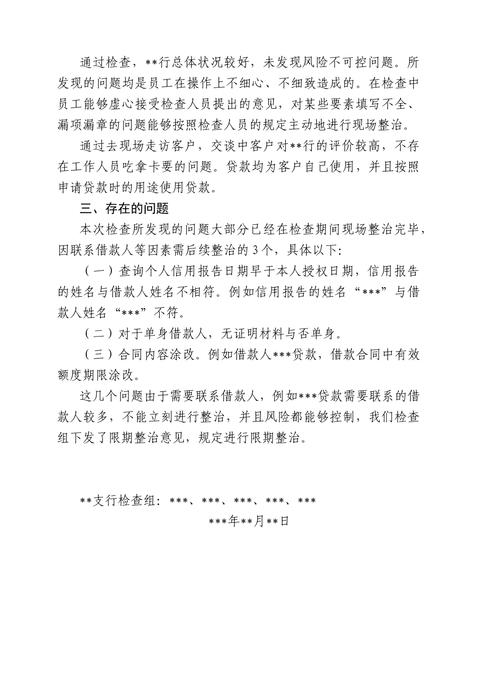 2025年信贷业务检查报告_第3页