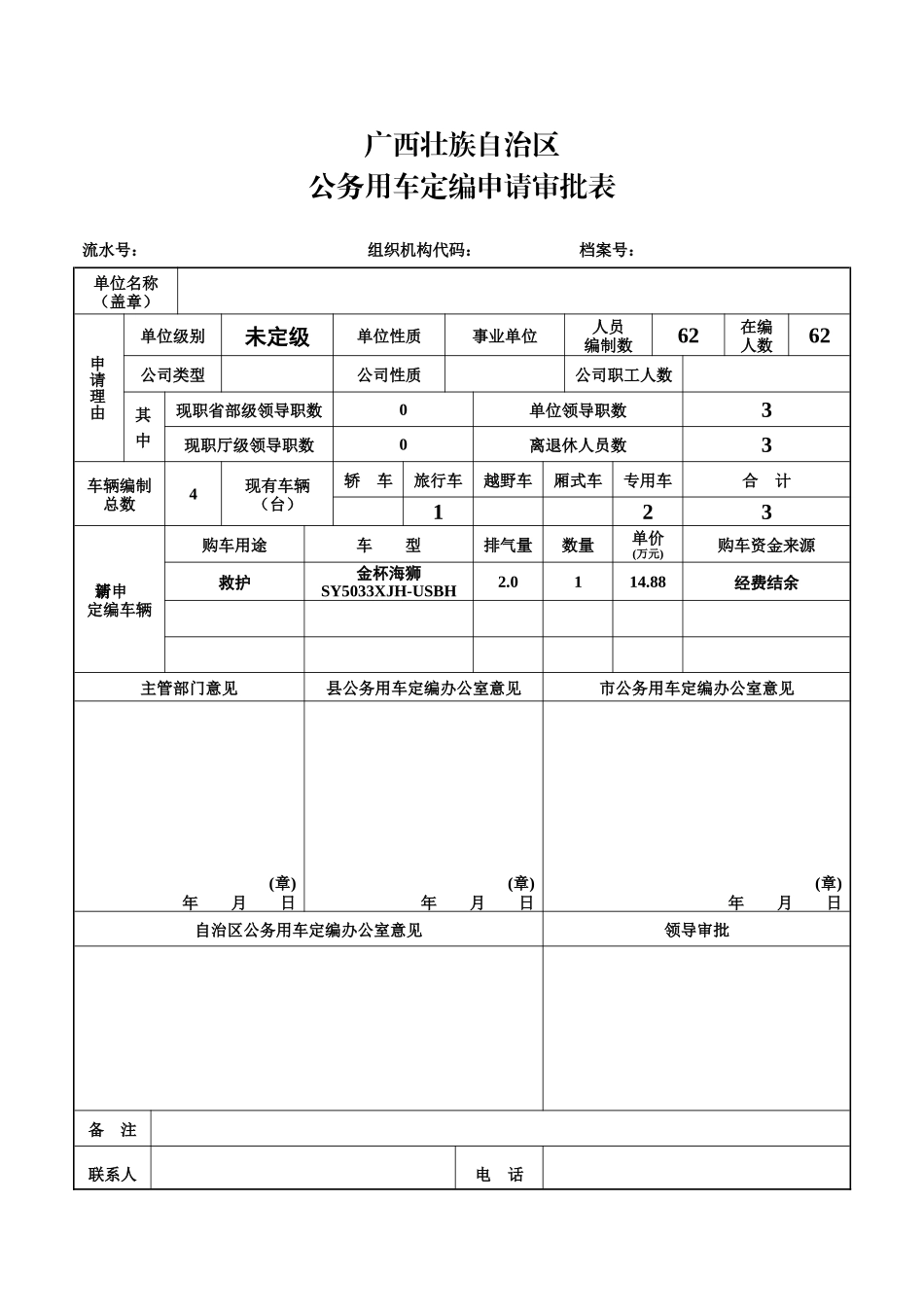2025年公务用车定编审批表_第1页