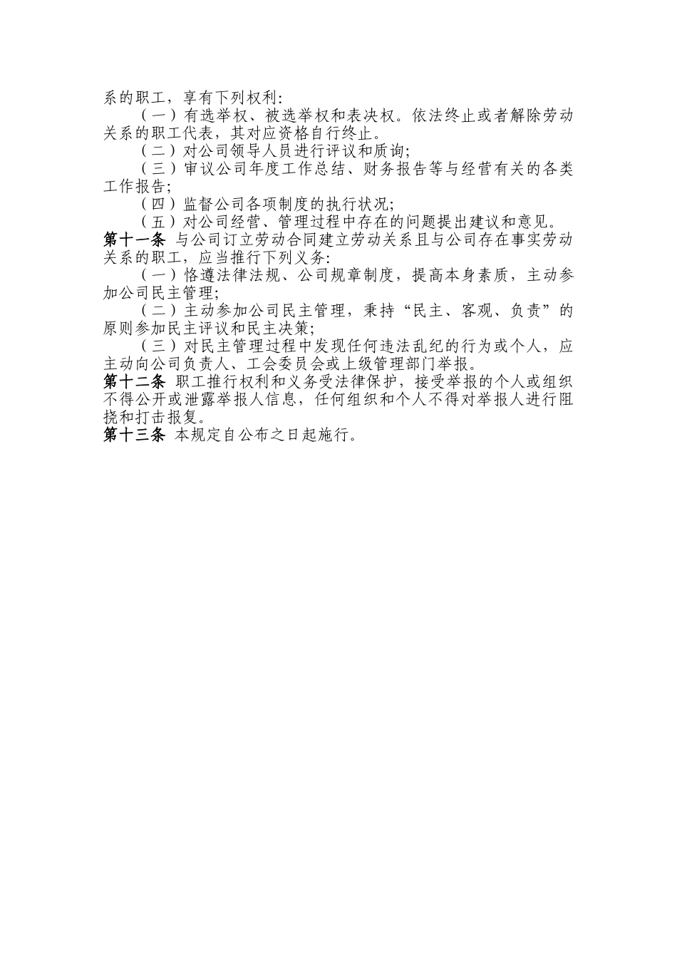 2025年公司民主管理制度_第2页