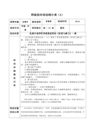 2025年物理记录表