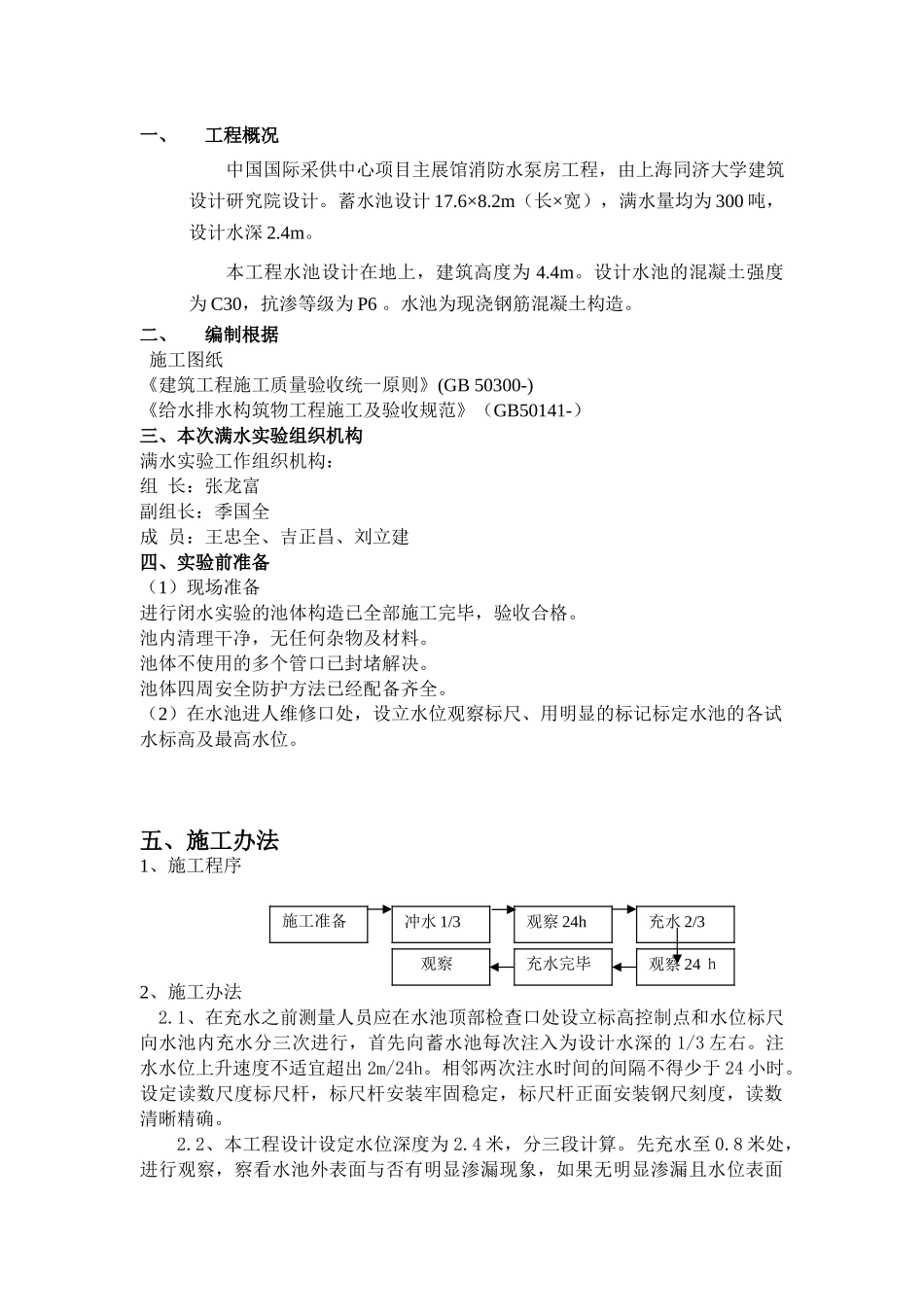 2025年水池满水试验施工方案_第2页