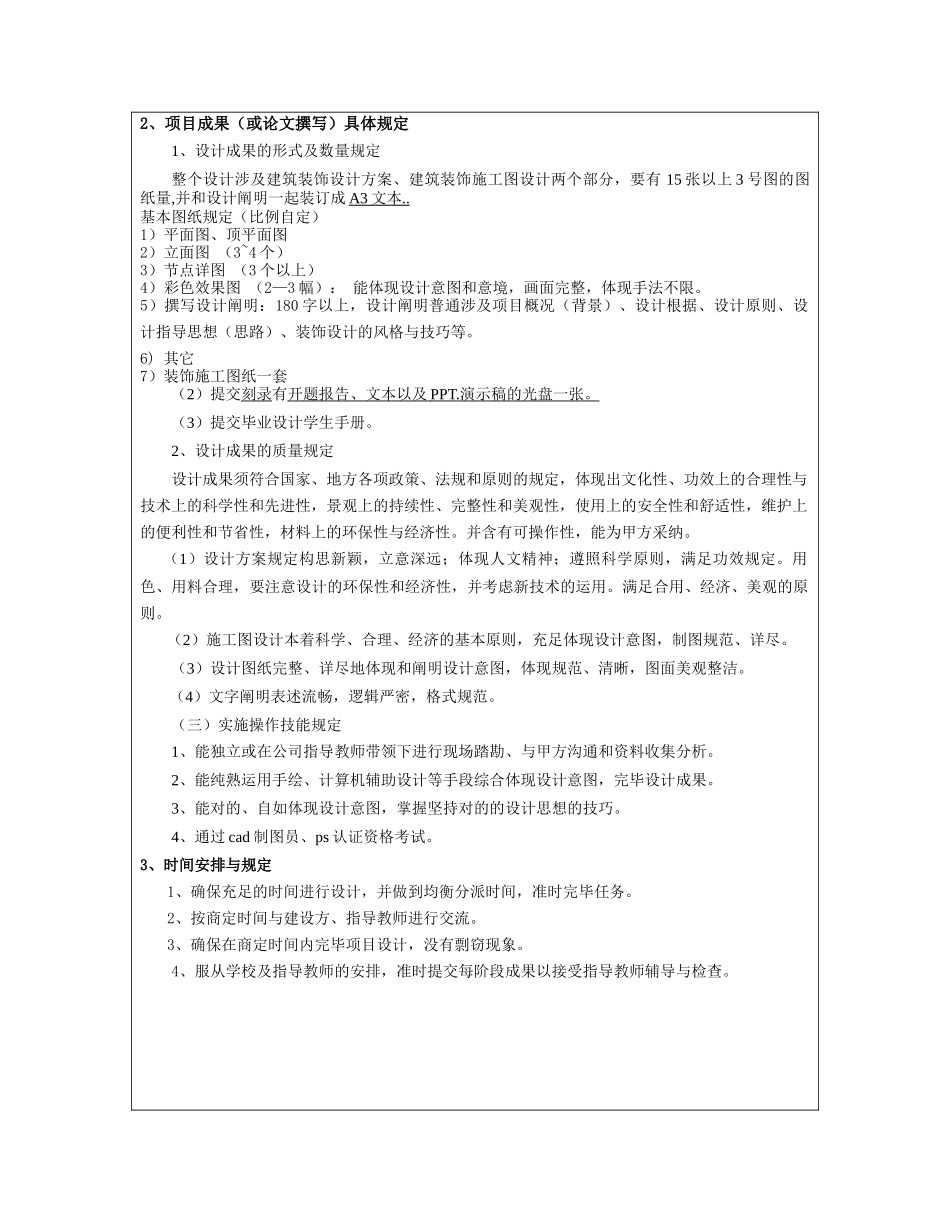 2025年室内设计毕业设计任务书_第2页