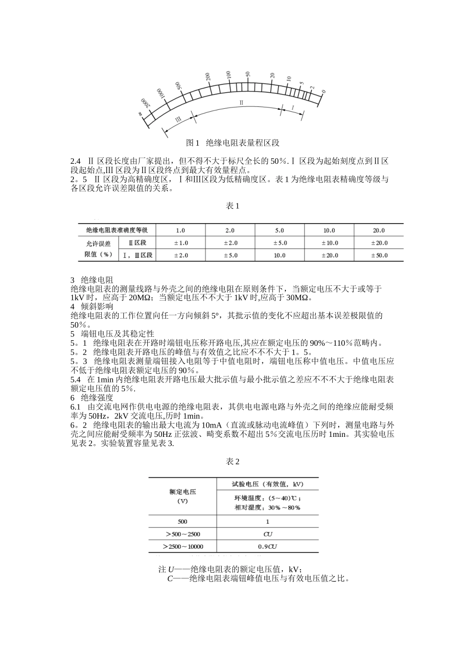 2025年绝缘电阻表兆欧表检定规程_第2页