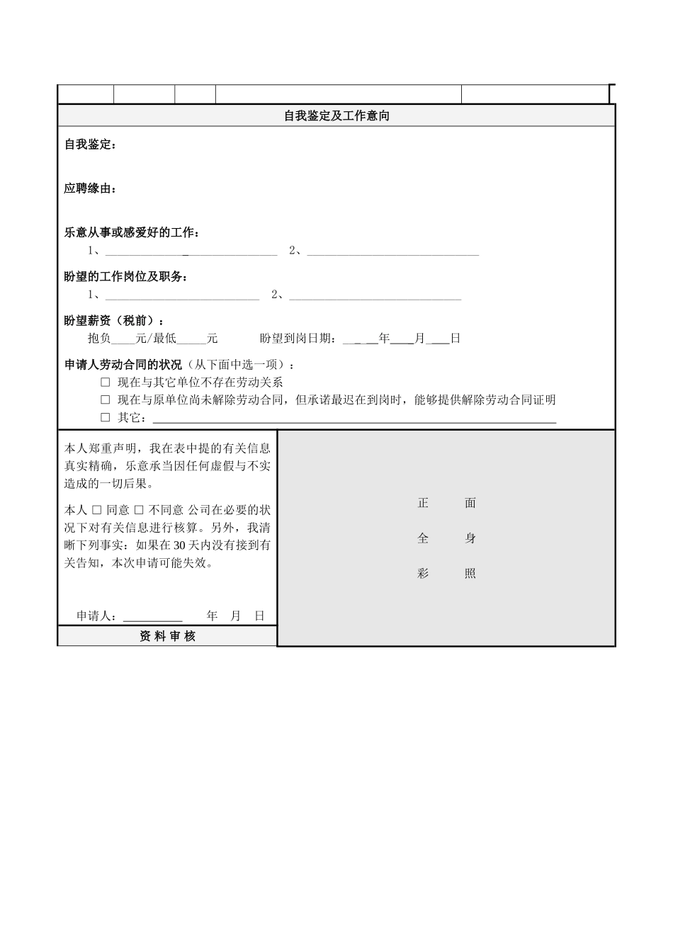 2025年应聘登记表样本_第2页