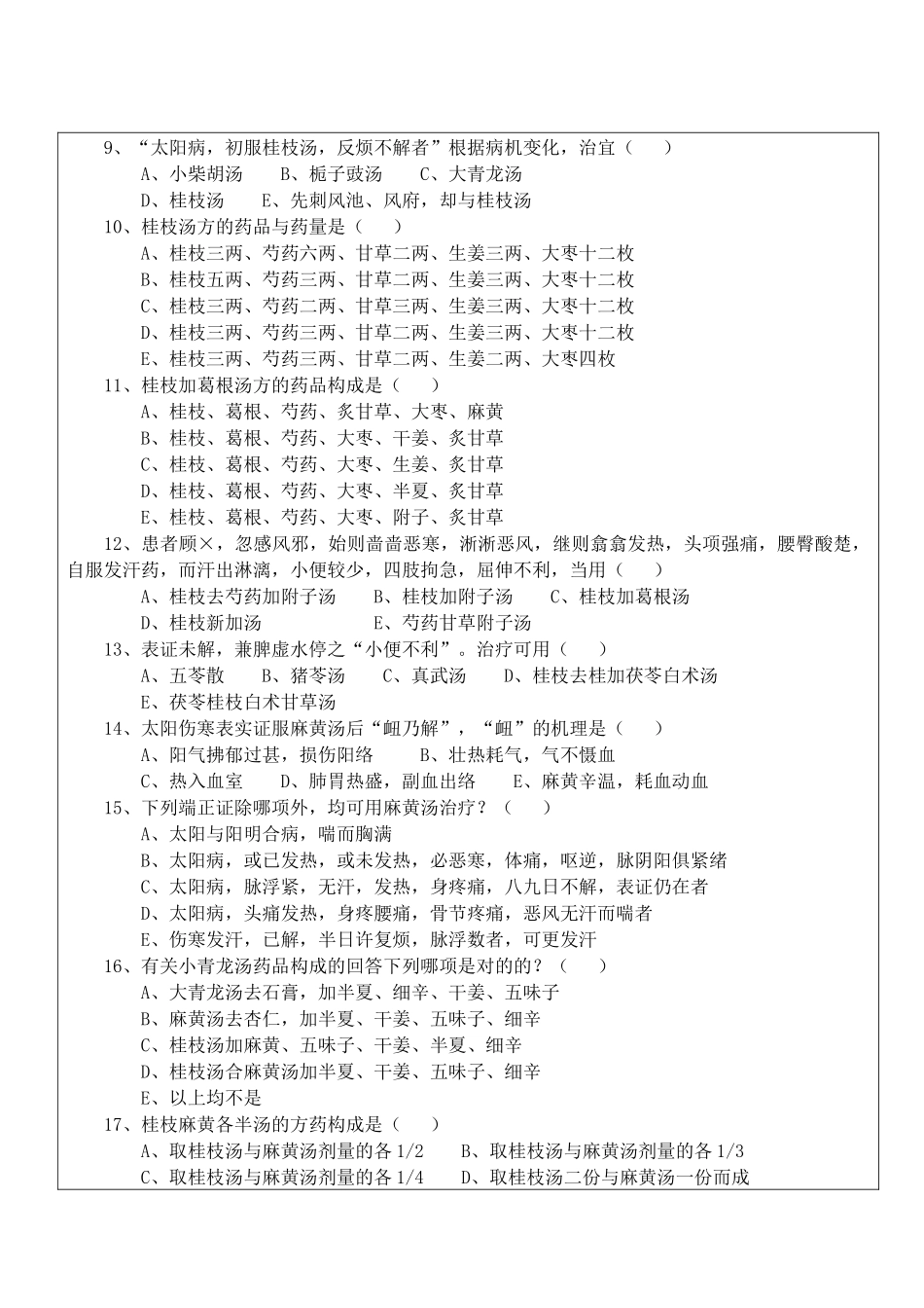 2025年试卷伤寒论B卷_第2页