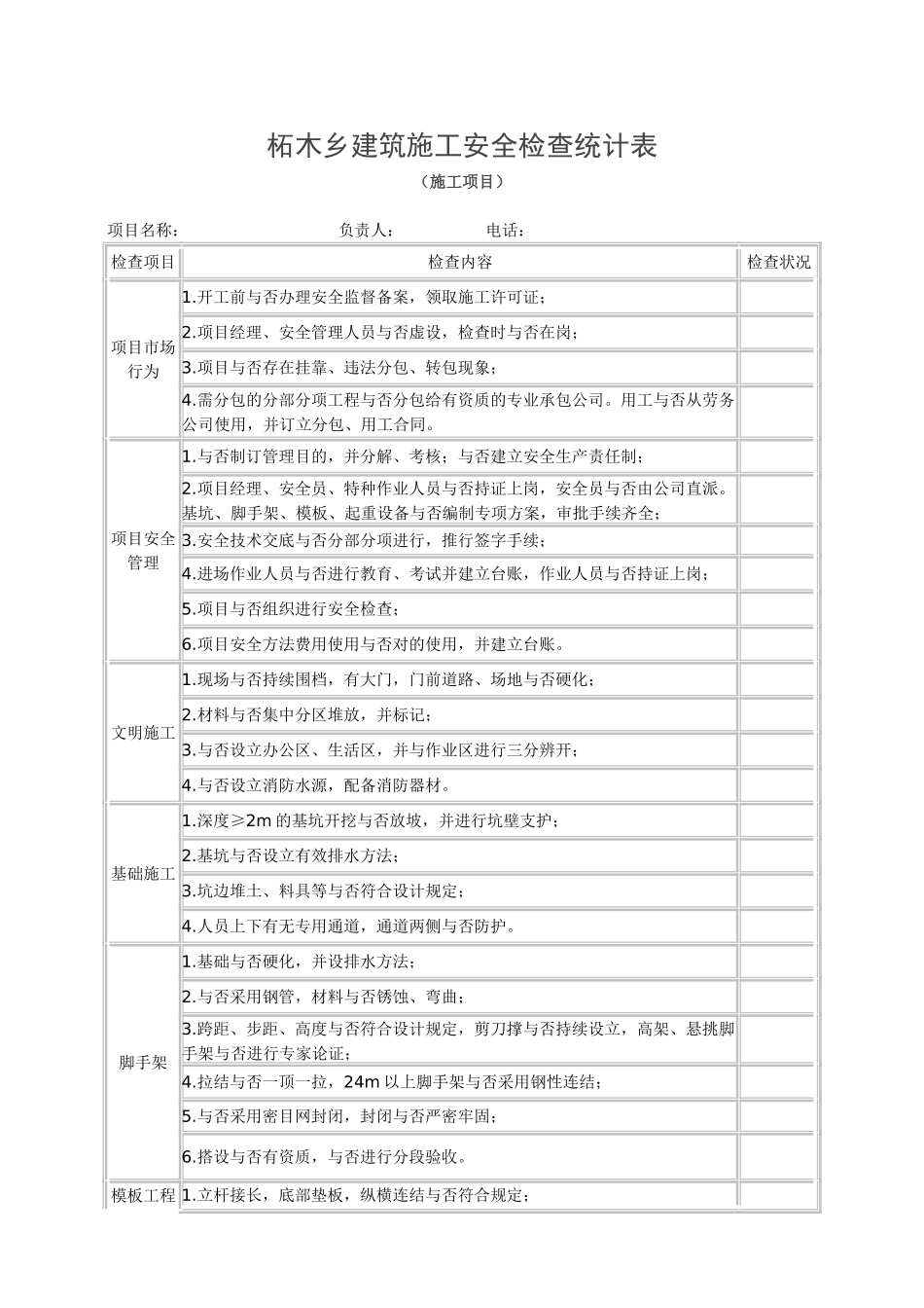 2025年建筑施工检查记录表_第2页