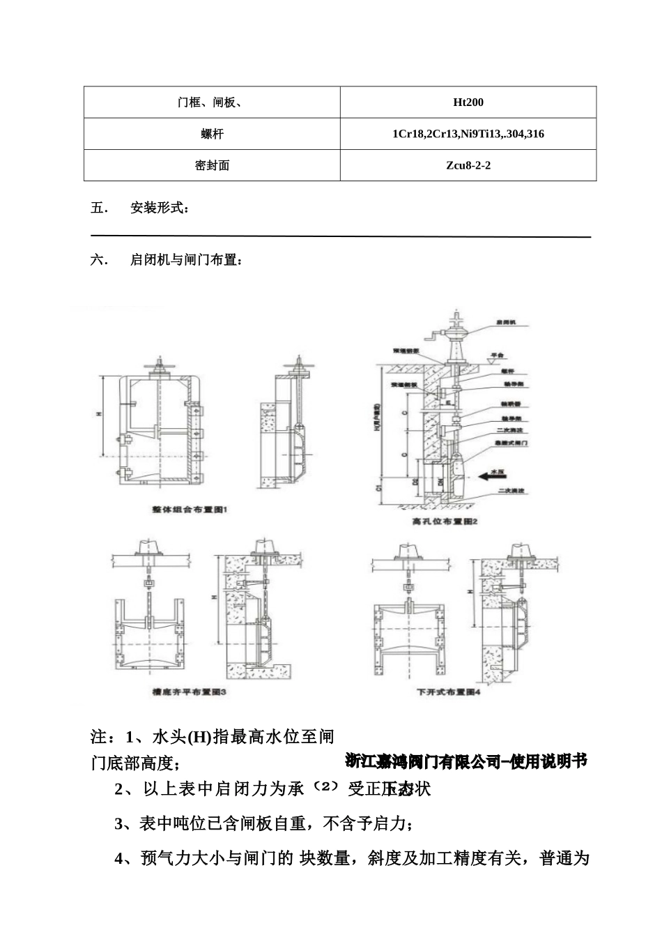 2025年铸铁镶铜闸门说明书_第3页
