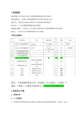 2025年可燃性气体报警仪招标书