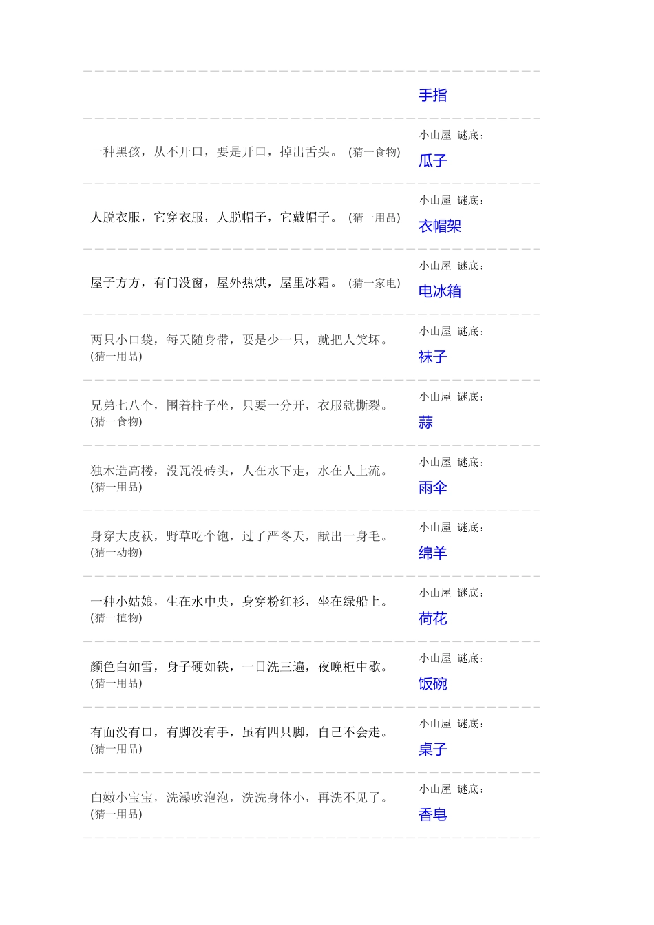 2025年儿童猜谜语大全_第2页