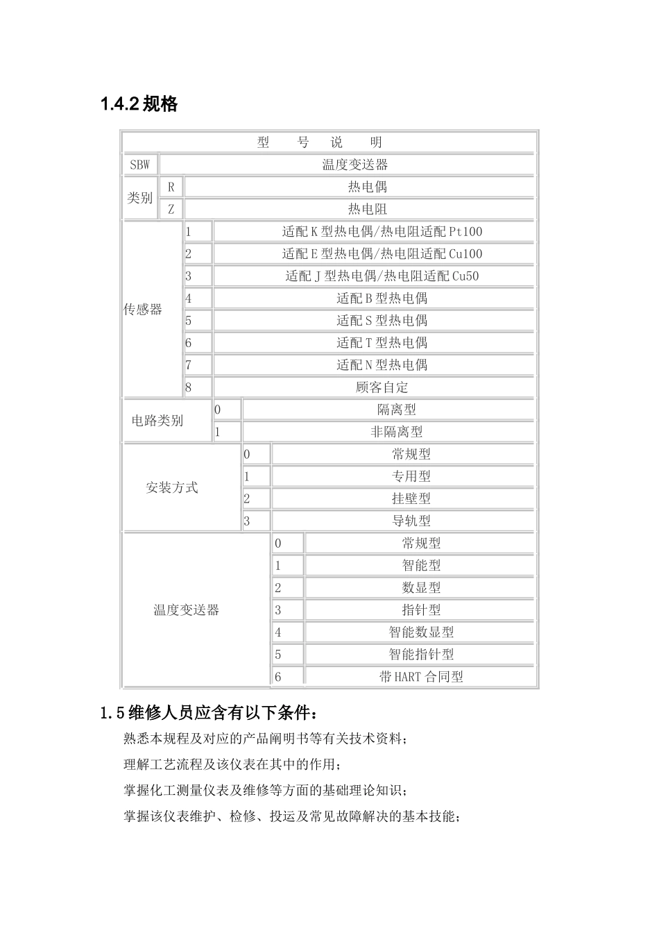 2025年一体化温度变送器检修规程_第2页