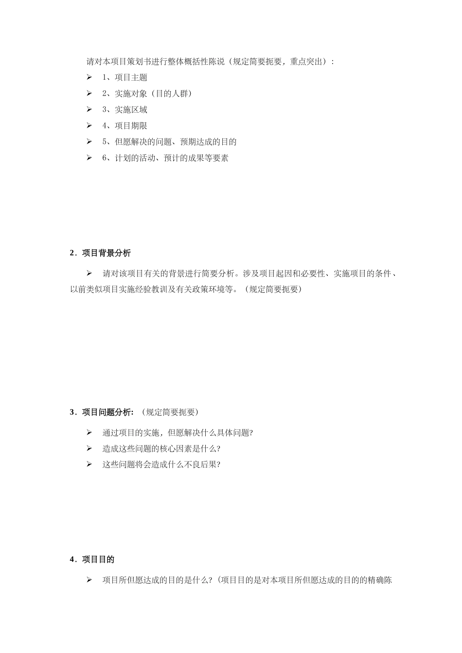 2025年项目策划书标准模板_第2页