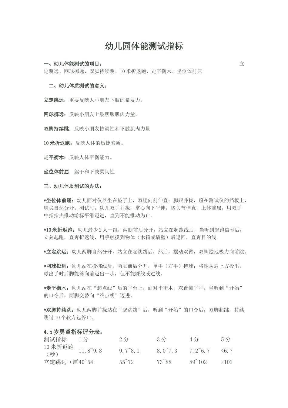 2025年幼儿园体质健康检测指标_第1页