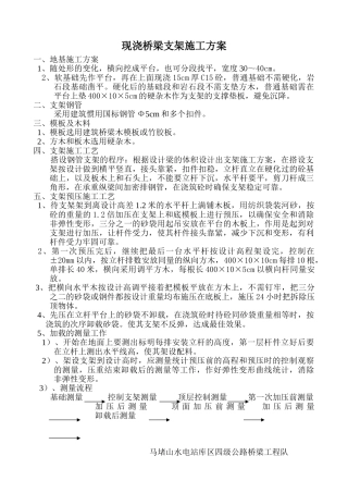 2025年现浇桥梁施工方案