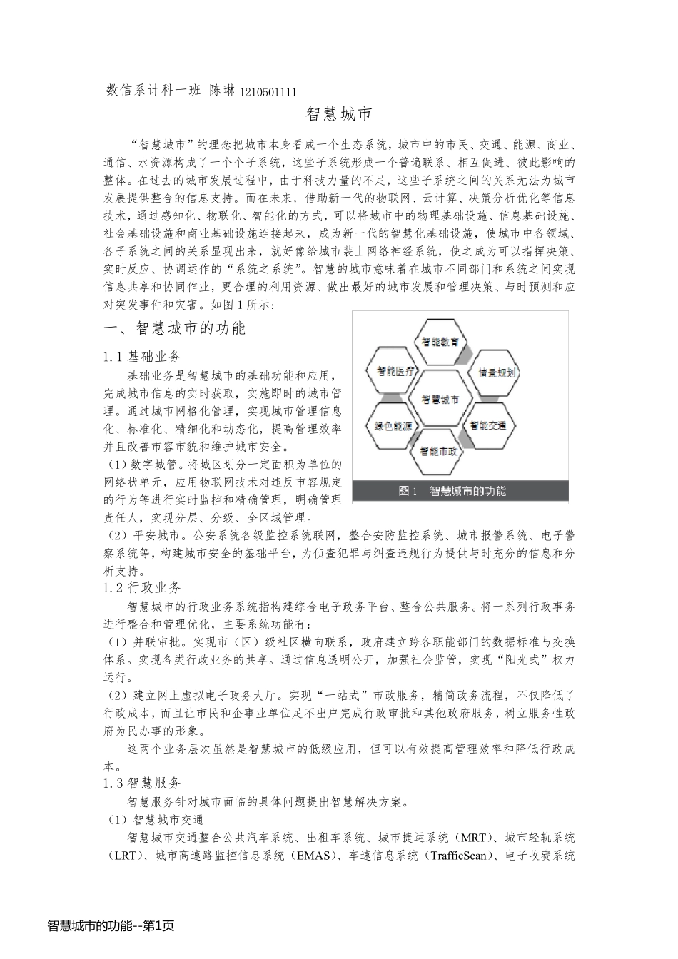 智慧城市的功能_第1页
