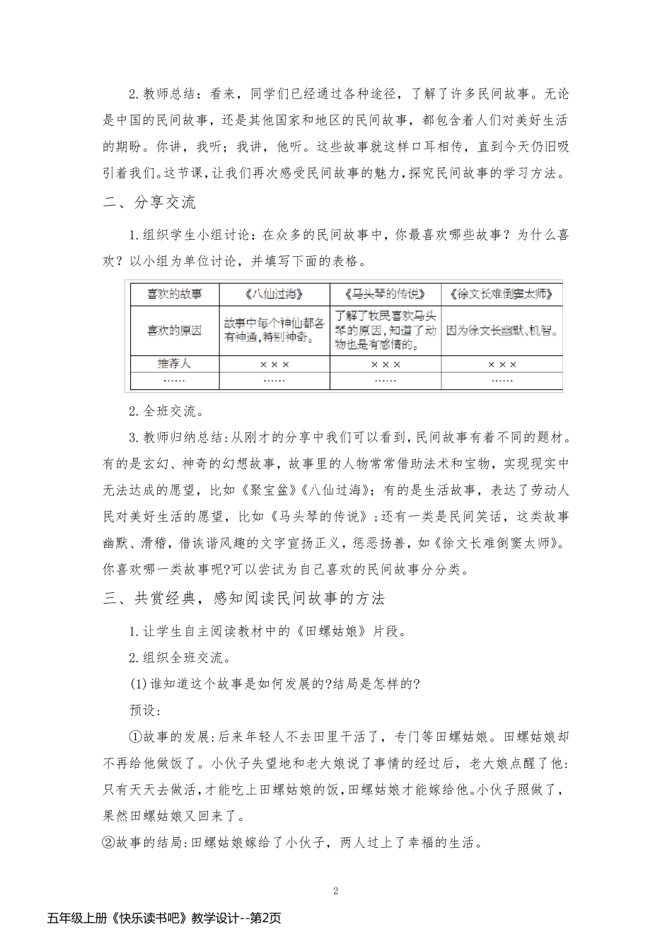 五年级上册《快乐读书吧》教学设计_第2页