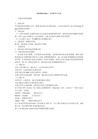 S3c2410Linux下LCD驱动详解