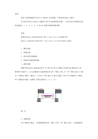 S7200实现Modbus通信范例(绝对精华)!!