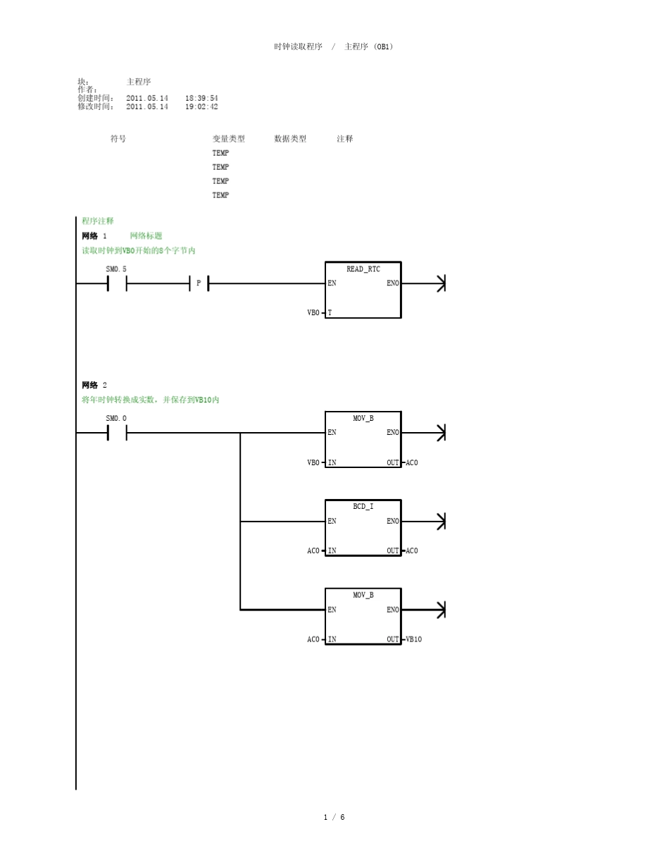 S7200时钟读取程序_第1页