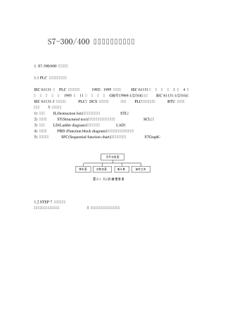 S7300400的编程语言与指令系统