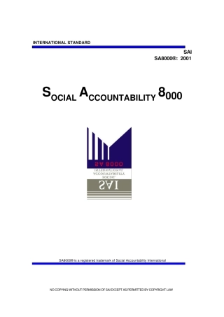 SA8000社会责任英文版
