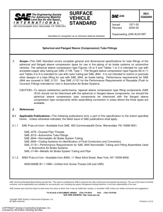 SAEJ246卡套接头标准