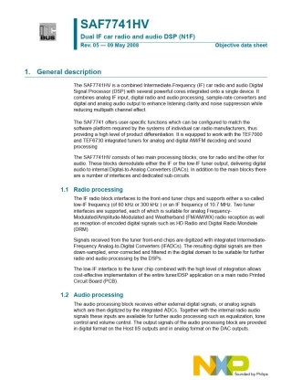 SAF7741_Datasheet_N1F_V5