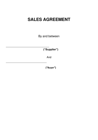 SALESAGREEMENT(ODM合作协议)