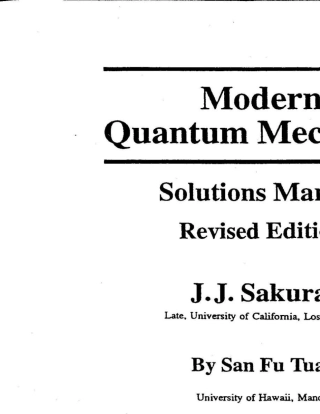 sakurai1高等量子力学答案