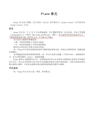 SAP2000单元介绍