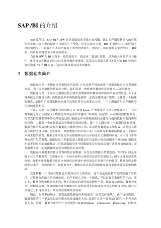 SAPBI的介绍